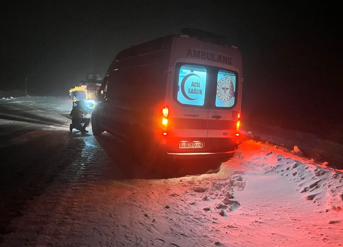 Ermenek’te Diyaliz Hastası Kadın Tipiye Rağmen Hastaneye Ulaştırıldı