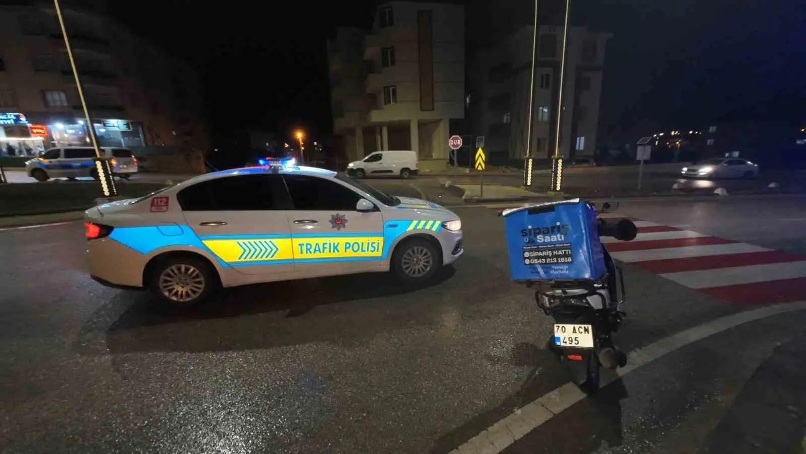 Karaman’da Yağmurda Devrilen Motosiklet: 1 Yaralı