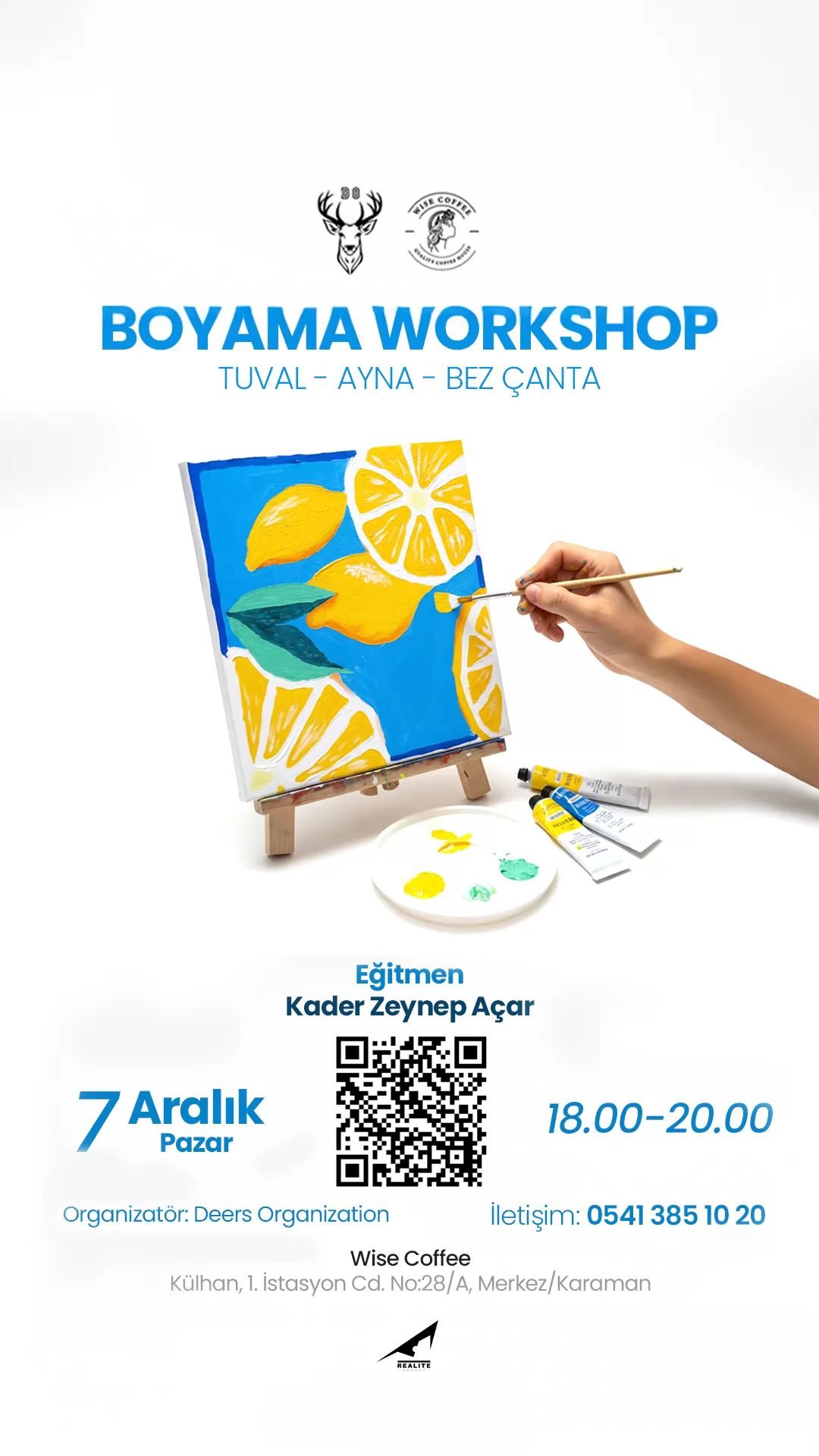 Tuval Ayna - Bez Çanta Boyama Workshop